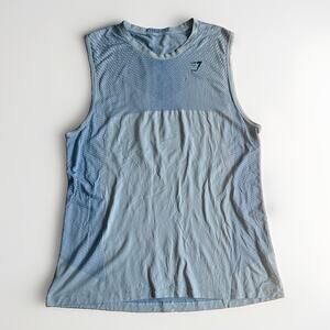 Gymshark Apex Seamless Blue Tank Top XL Size See Measurements